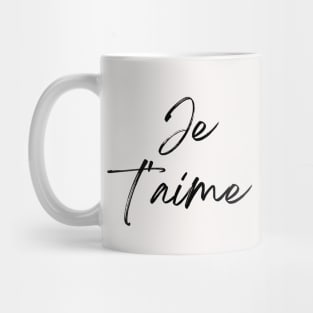 Je t'aime - I love you French Minimalist art Mug